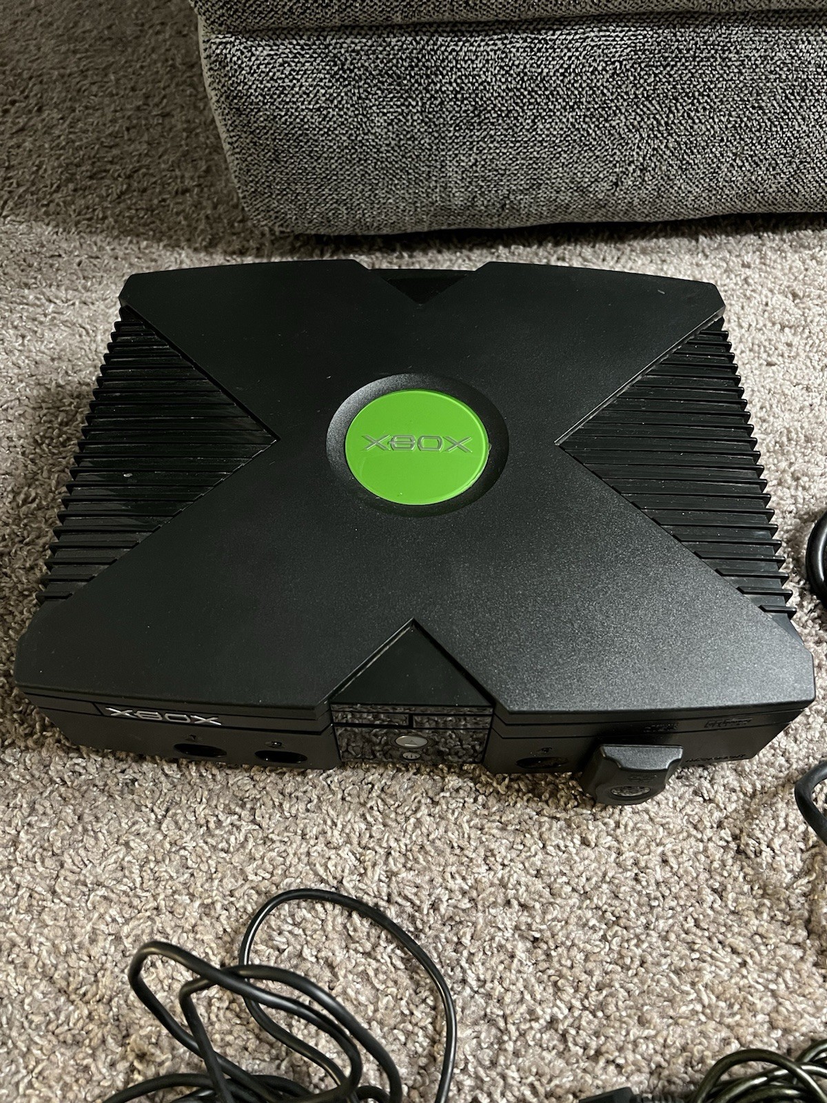 Original Microsoft Xbox Console System w/ Power, AV, 2 Controllers, Madden 2005