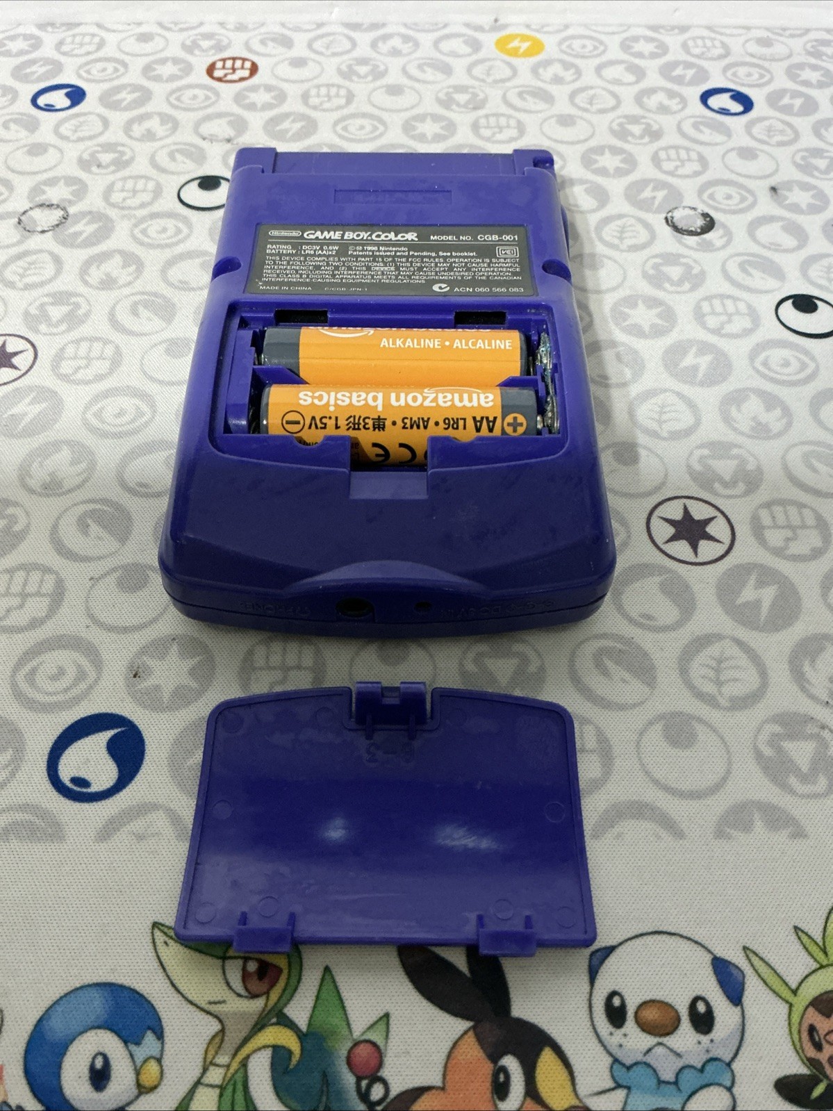 Nintendo Game Boy Color Grape CGB-001 – Tested w/ Battery Cover – FastShip!