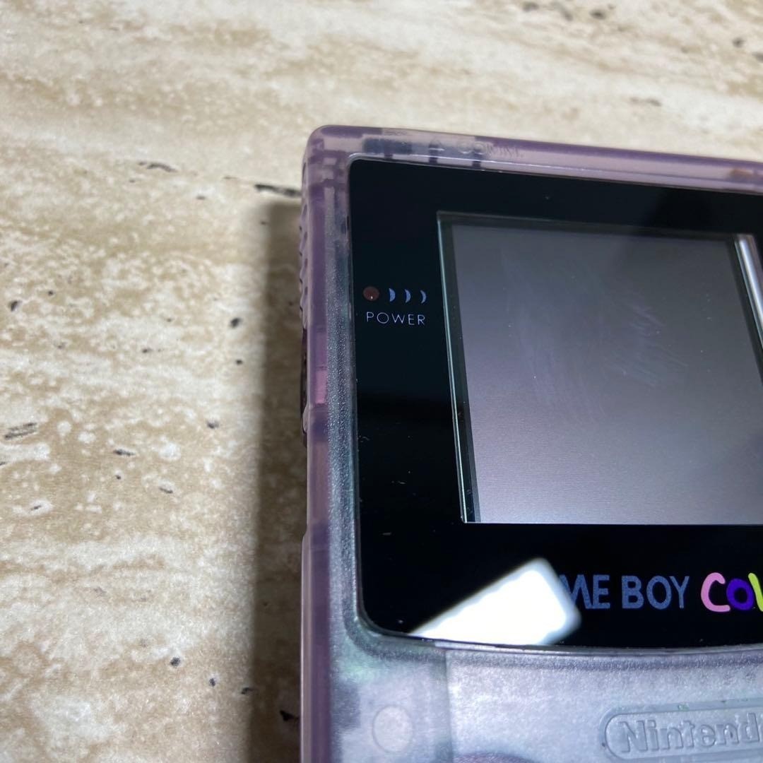 Nintendo Game Boy Color Clear Purple IPS LCD Custom Console 7021