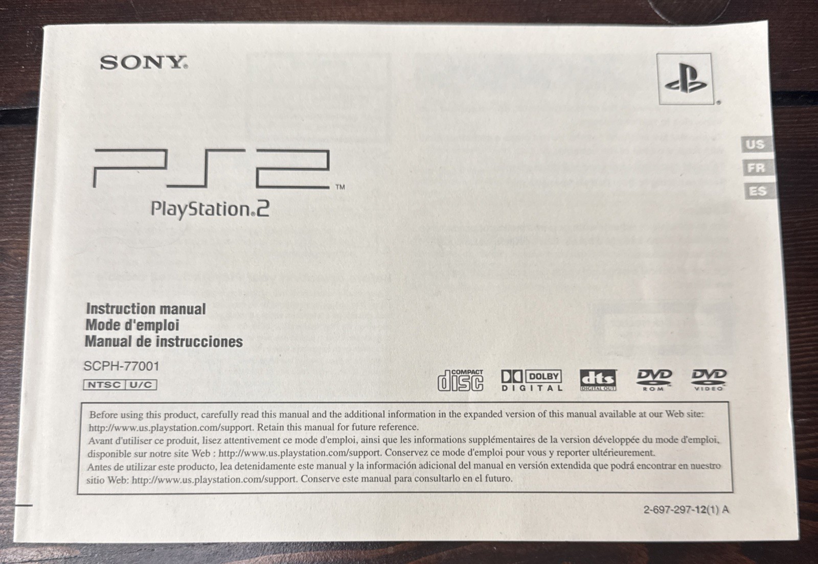 PlayStation 2 Bundle Instruction Manual, Online Start-up Disk 4.0 and 8MB Memory