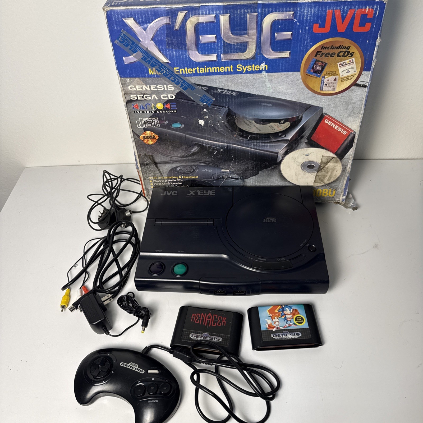 JVC X’Eye Console Bundle w/ Box Controller Games Tested Read Description