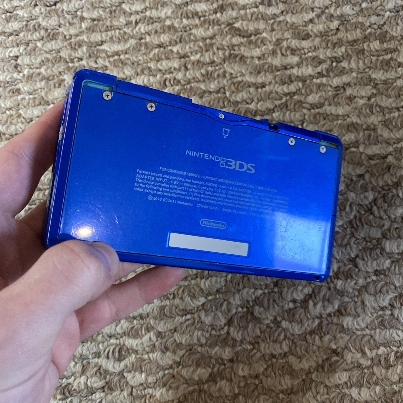 Nintendo 3DS Luigi’s Mansion: Dark Moon Cobalt Blue System w/Charger FREE Ship!