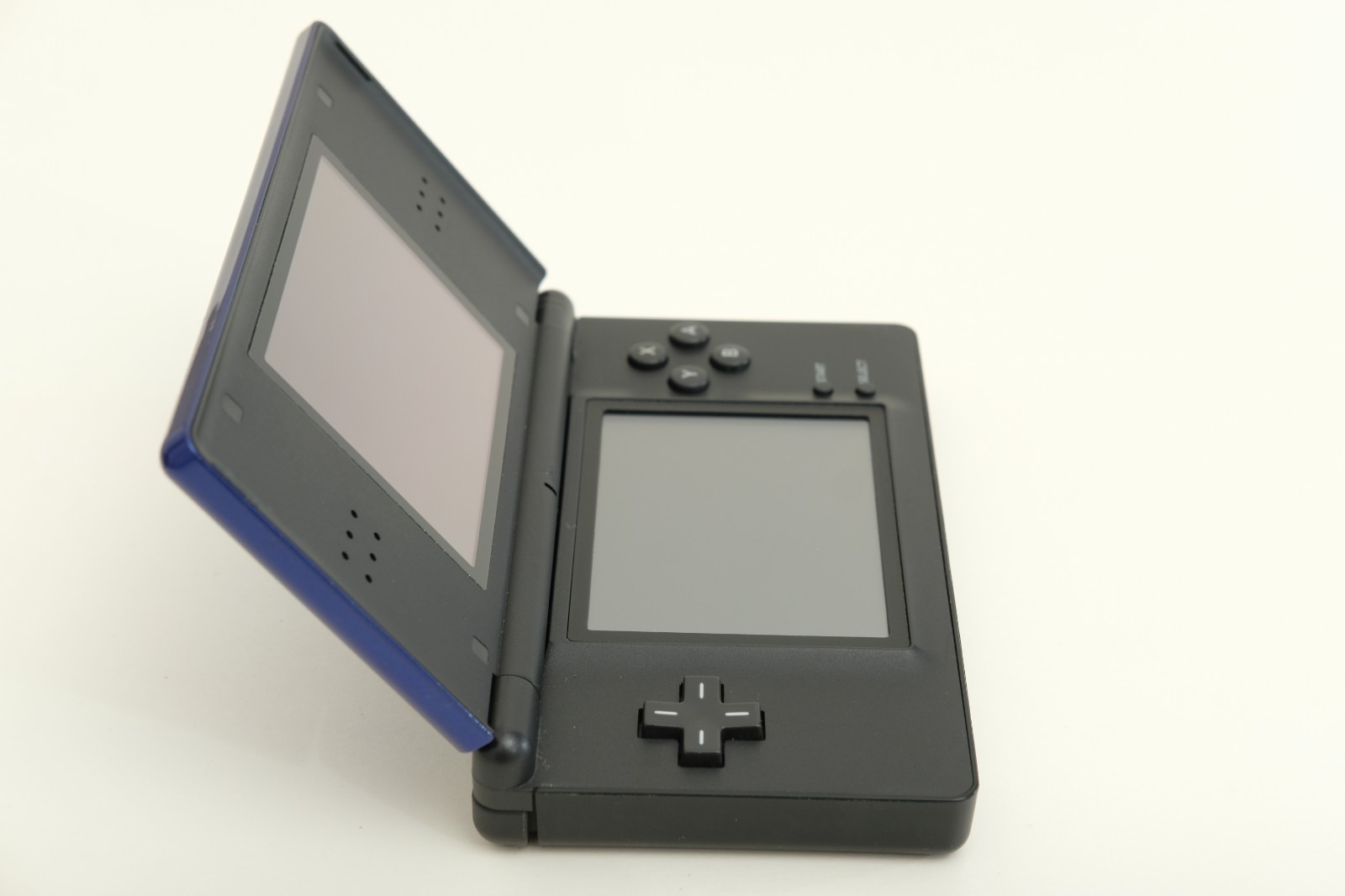 Nintendo DS Lite Handheld Cobalt and Black w/stylus, gba cover, charger USG-001