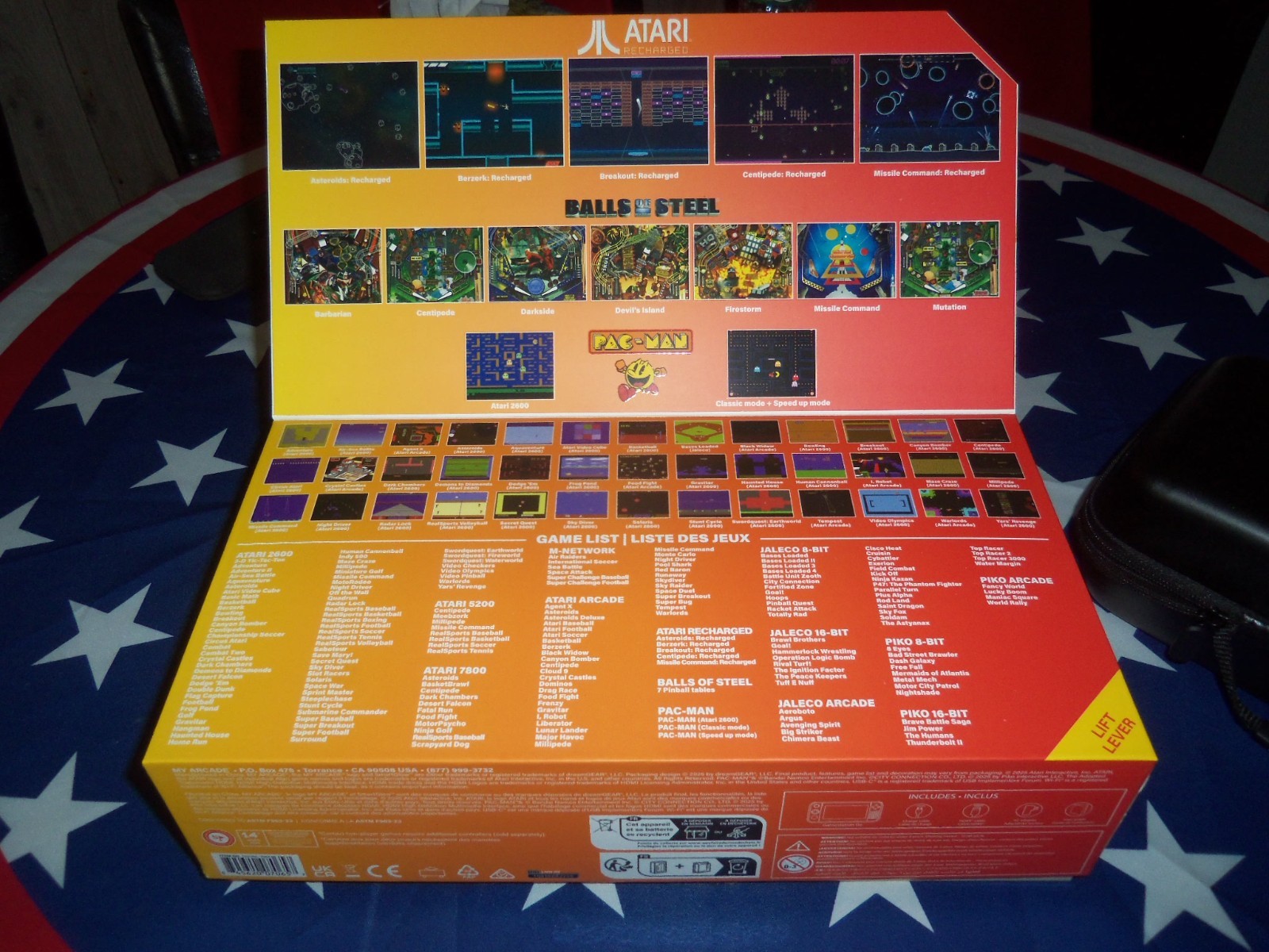 MY ARCADE ATARI GAMESTATION GO RECHARGEABLE BATTERY OVER 200+ PRELOADED RETRO