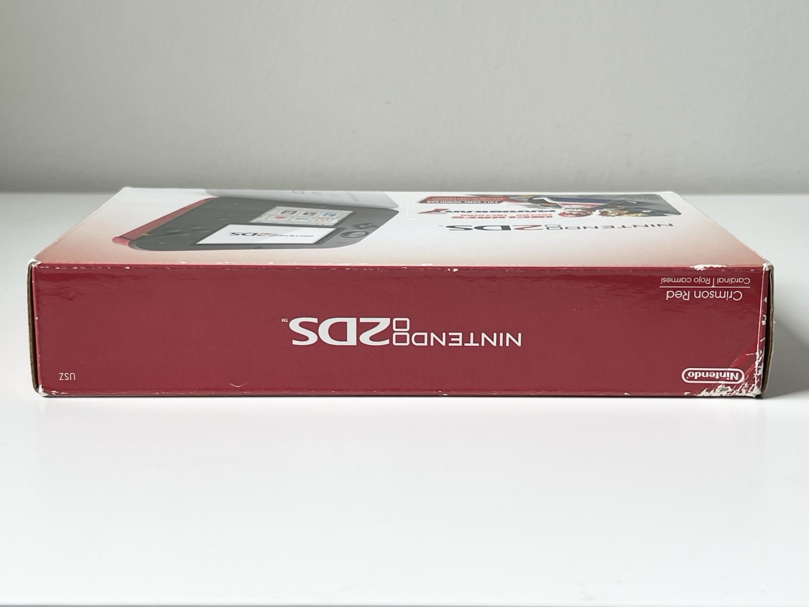 Nintendo 2DS Crimson Red Game Console 2013 + Mario Kart 7 FACTORY SEALED