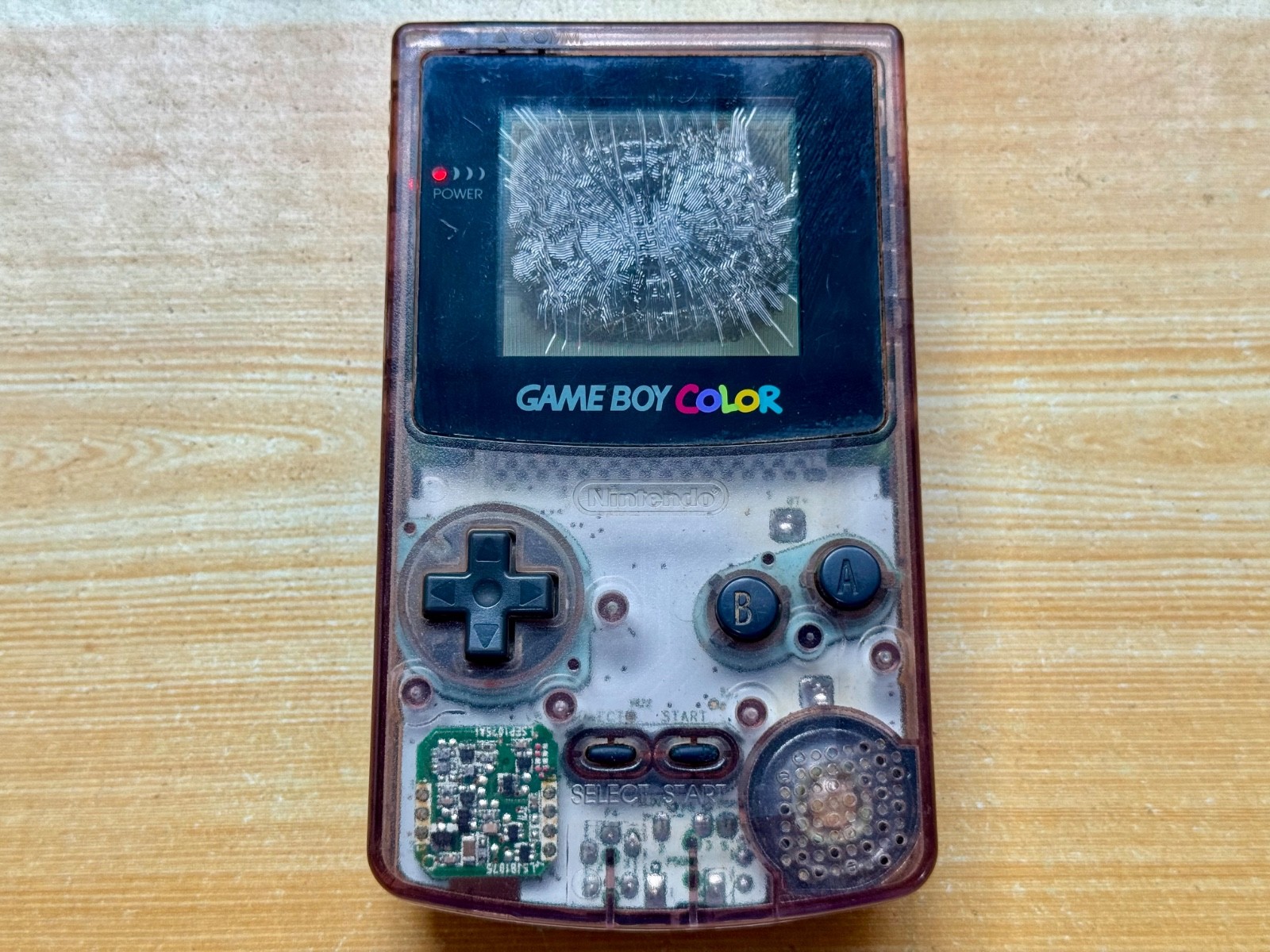 Nintendo Gameboy Color CGB-001 Atomic Transparent Purple Handheld System Console