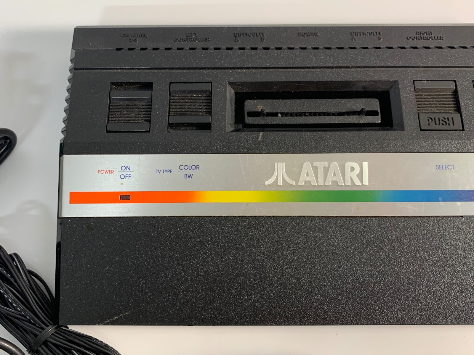 Atari 2600 Junior Jr Rainbow Video Game Console System w/ Controller (READ DESC)