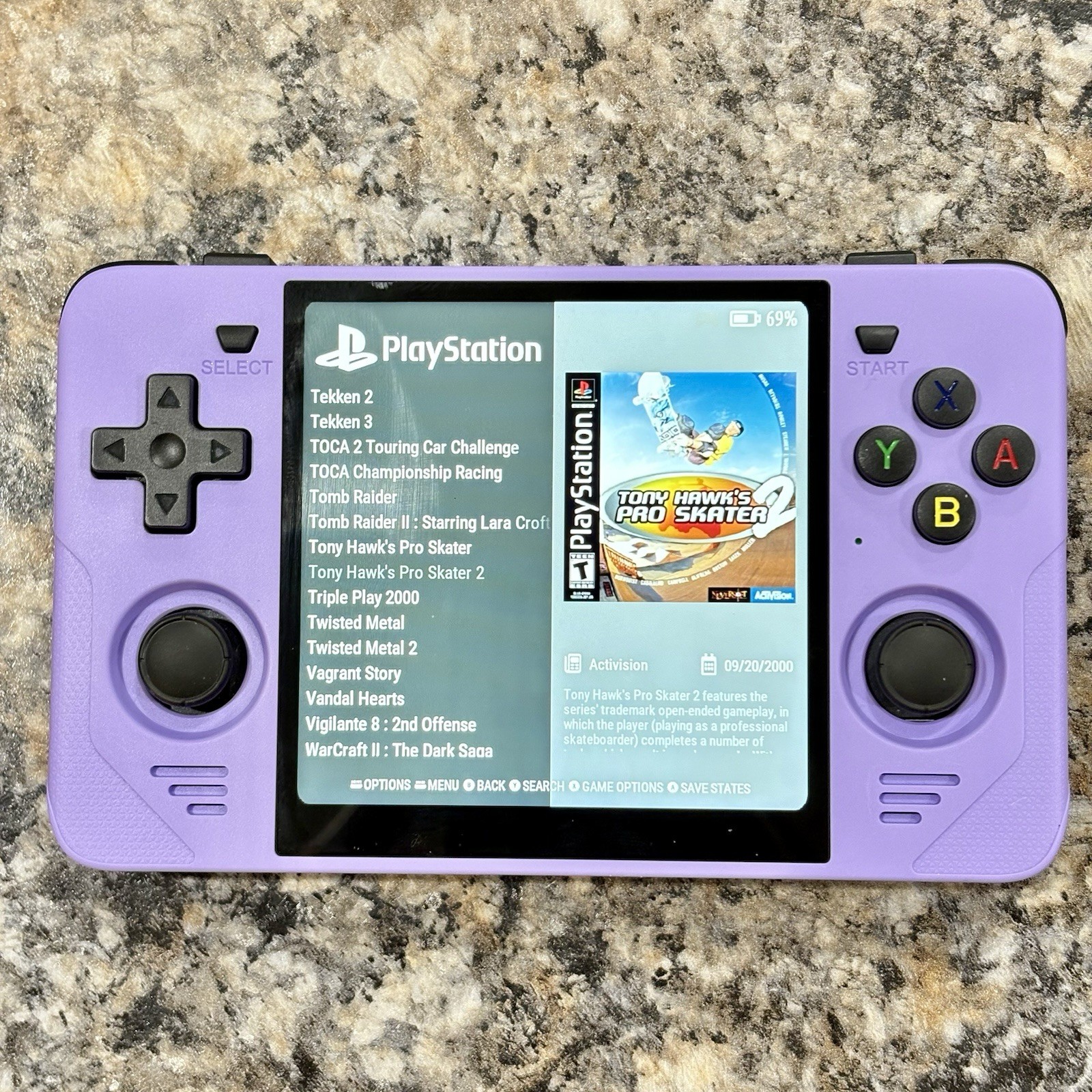 New PowKiddy RGB30 Gaming Handheld New 64GB Card Custom Loaded Ready To Play