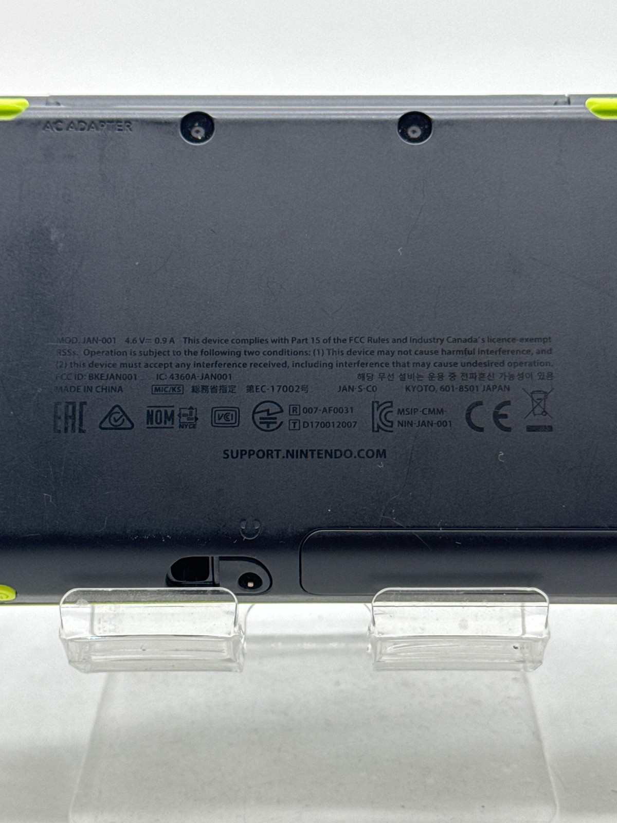 Nintendo New 2DS XL Black lime Handheld Video Game Console