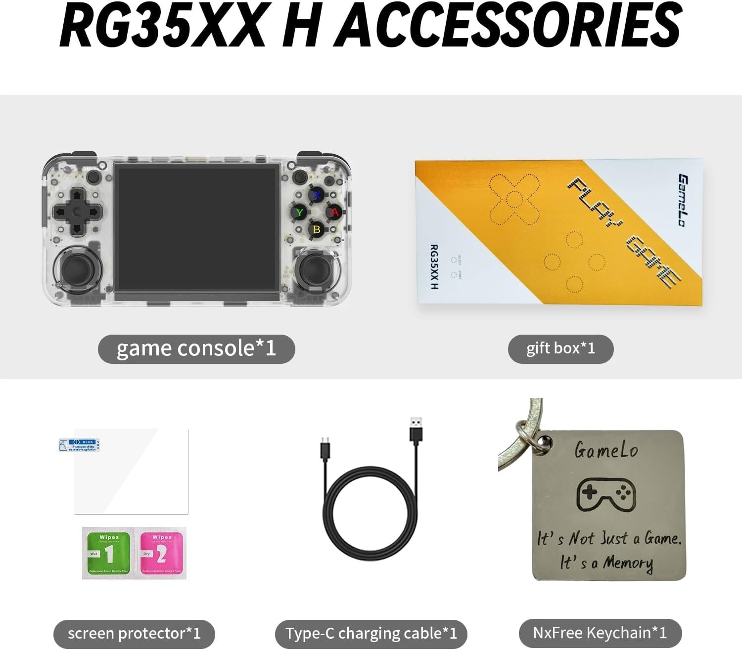 Retro Handheld Gaming Console 64G TF Dual Joystick 3.5-inch HD Screen
