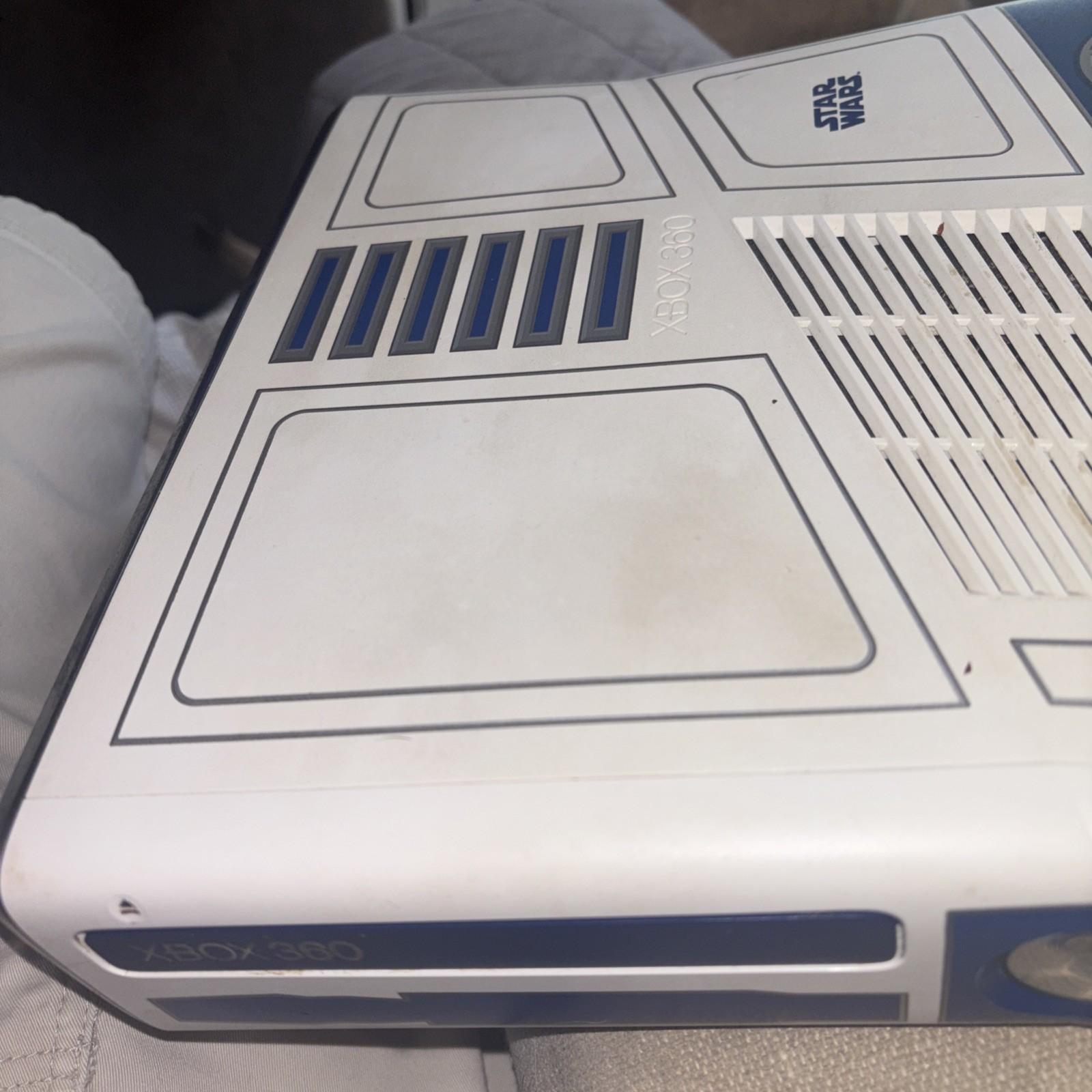 Microsoft Xbox 360 S Star Wars R2-D2 Edition Console White/Blue 320gb #613