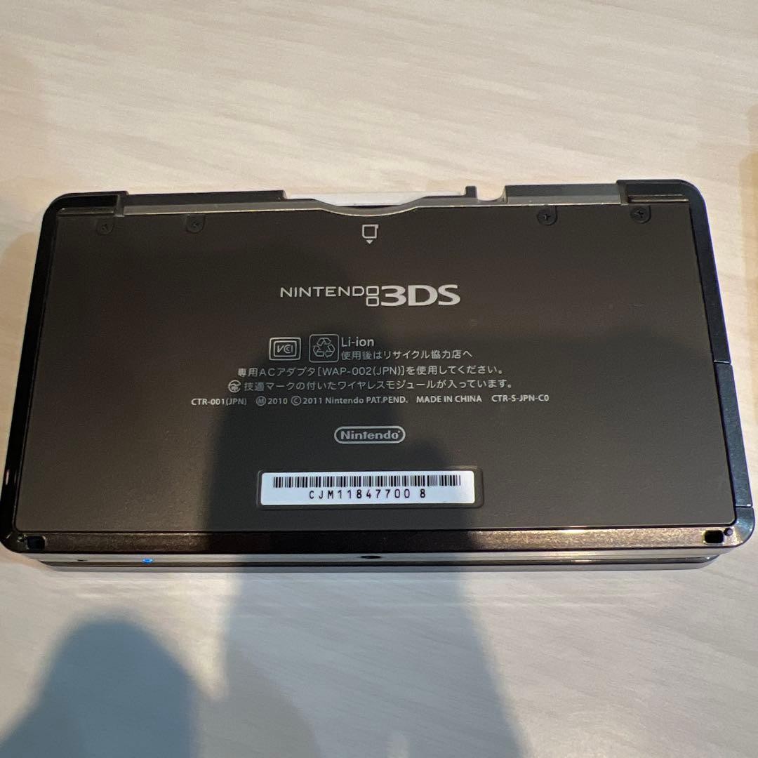 3DS/2DS/DS Nintendo 3Ds Black, Operation Confirmed, Charger Included Japan