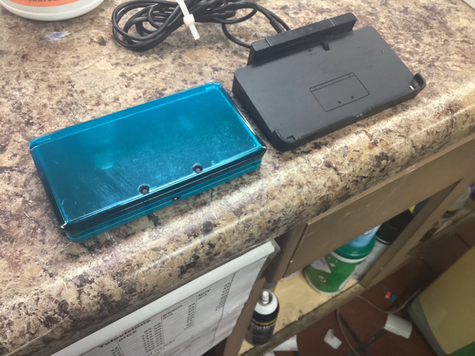 NINTENDO 3DS AQUA BLUE CTR-001: TESTED / WORKING