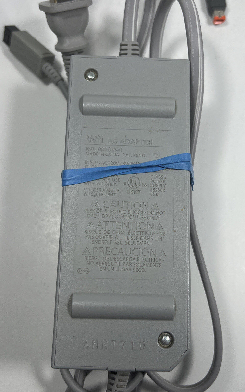 Nintendo Wii Console RVL-001 Bundle W/ 2 Controllers, Sensor, Cords, TESTED!!!