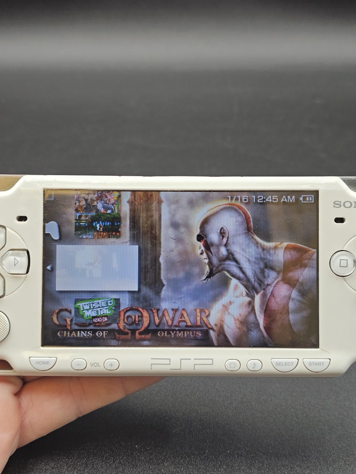 Sony PSP 2001 Playstation Portable White Console Starwars Darth Vader Limited Ed