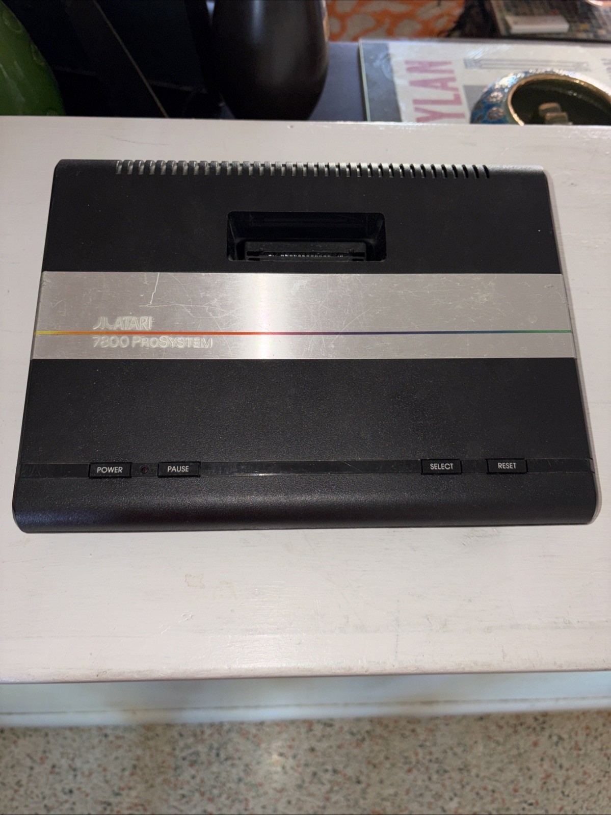 Atari 7800 Pro System Game Console 6 Controllers 27 Games Touchpad Lot Group