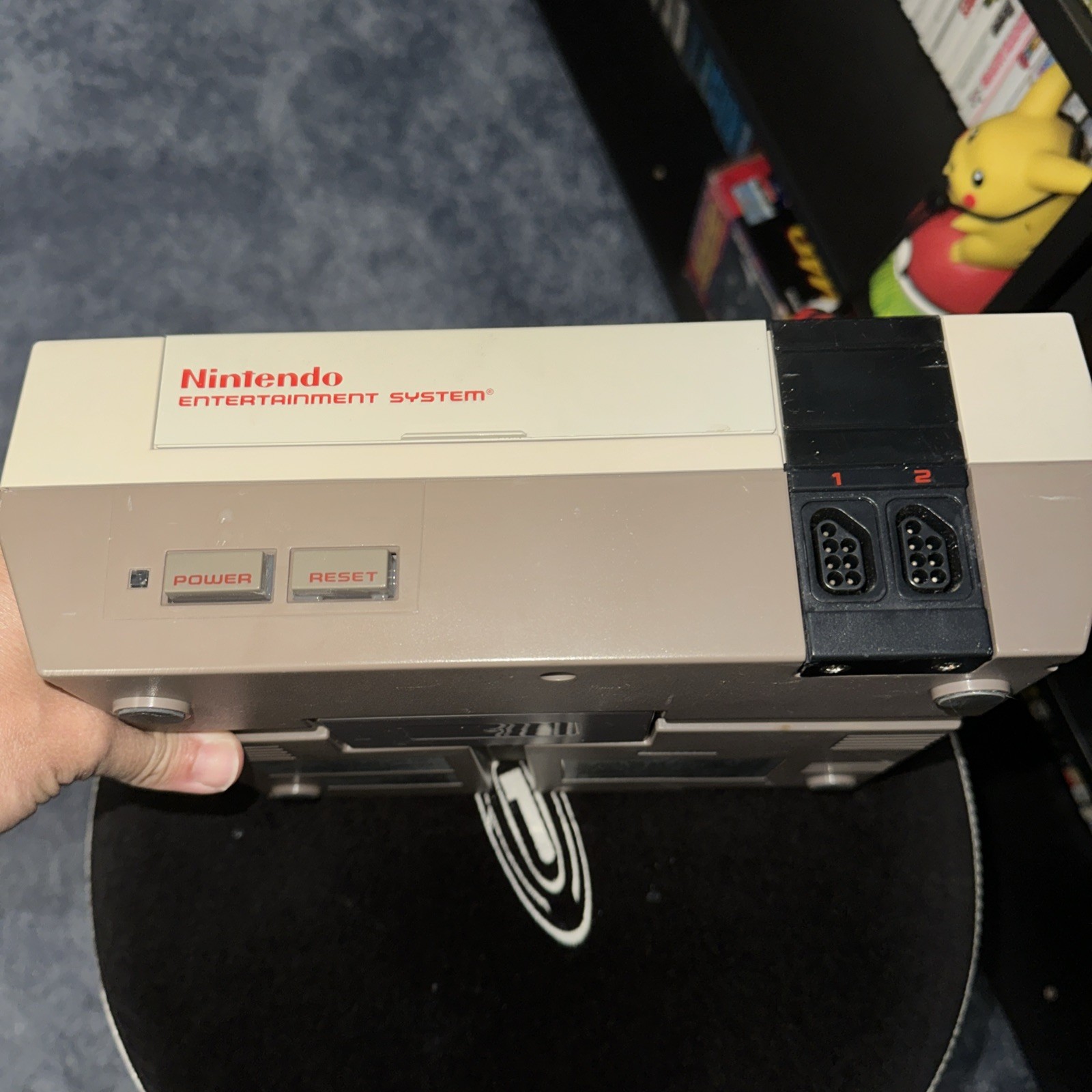 Nintendo NES Console Only NES-001 Front Loader Tested Working Yellowing Used