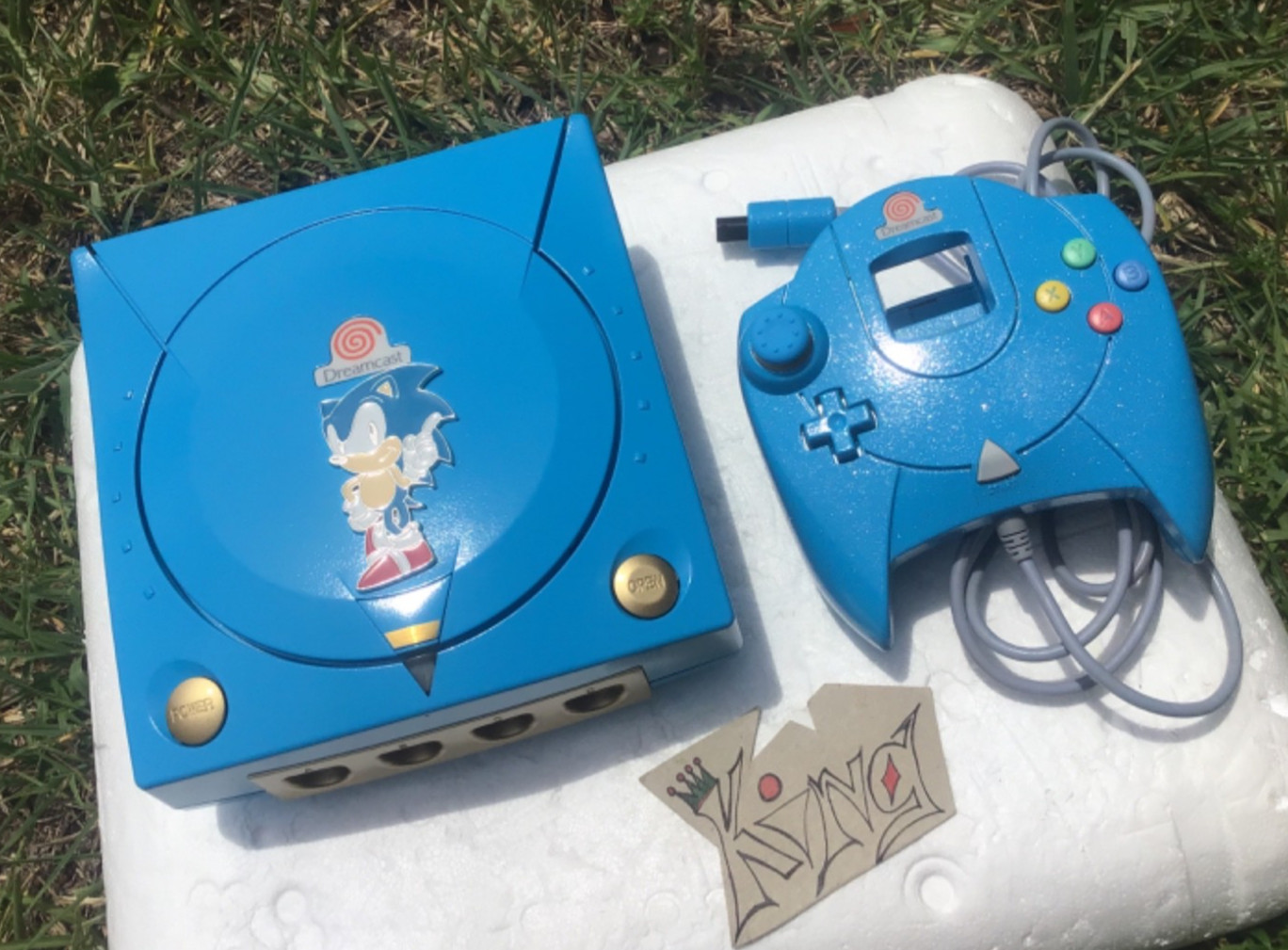 💙 SEGA Dreamcast HKT-3020 Home Console 💙 Edition🌟💙 GOLD/BLUE