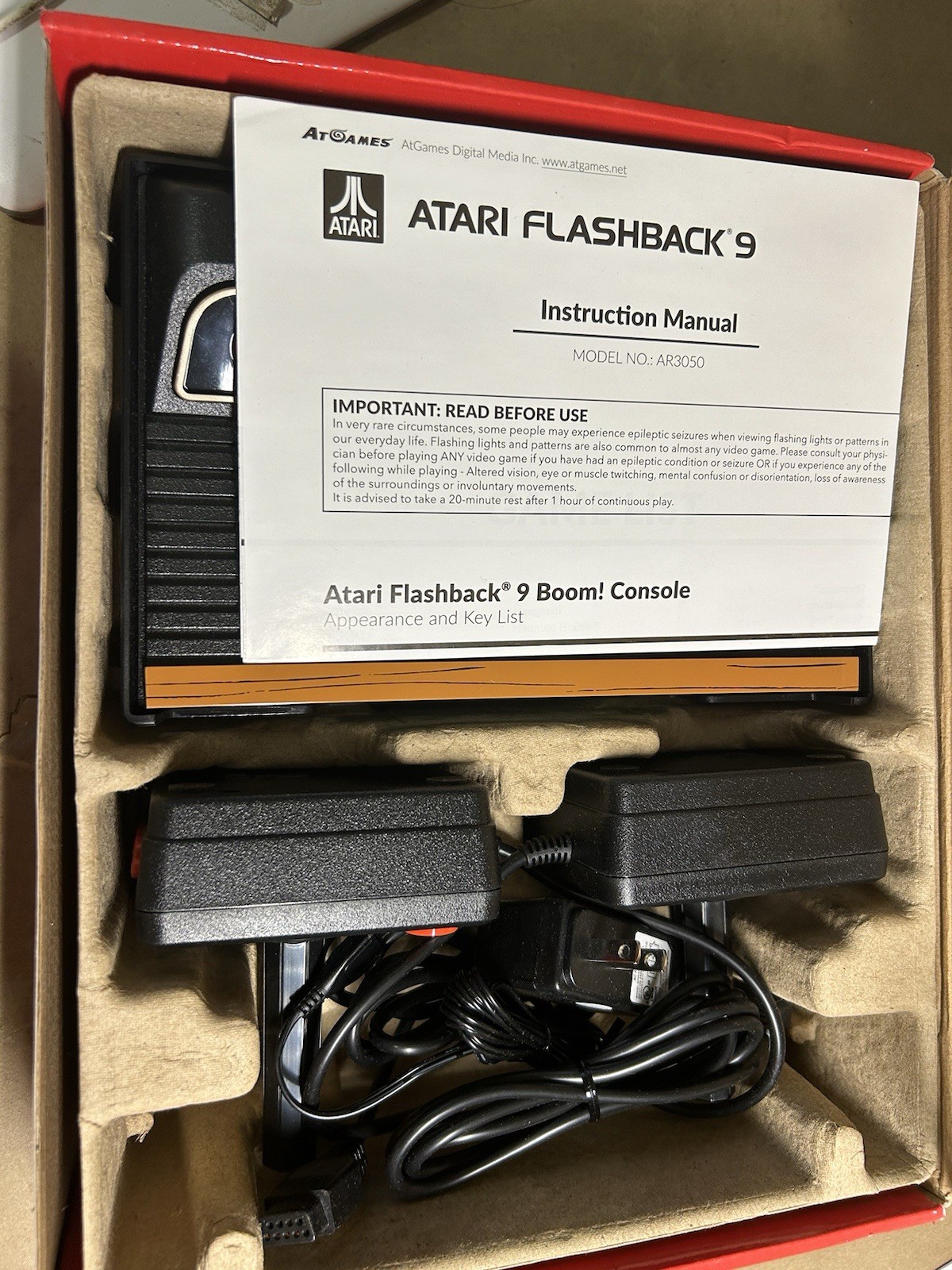 Atari Flashback 9 Retro Console 110 Built-in Games 2 Controllers Frogger