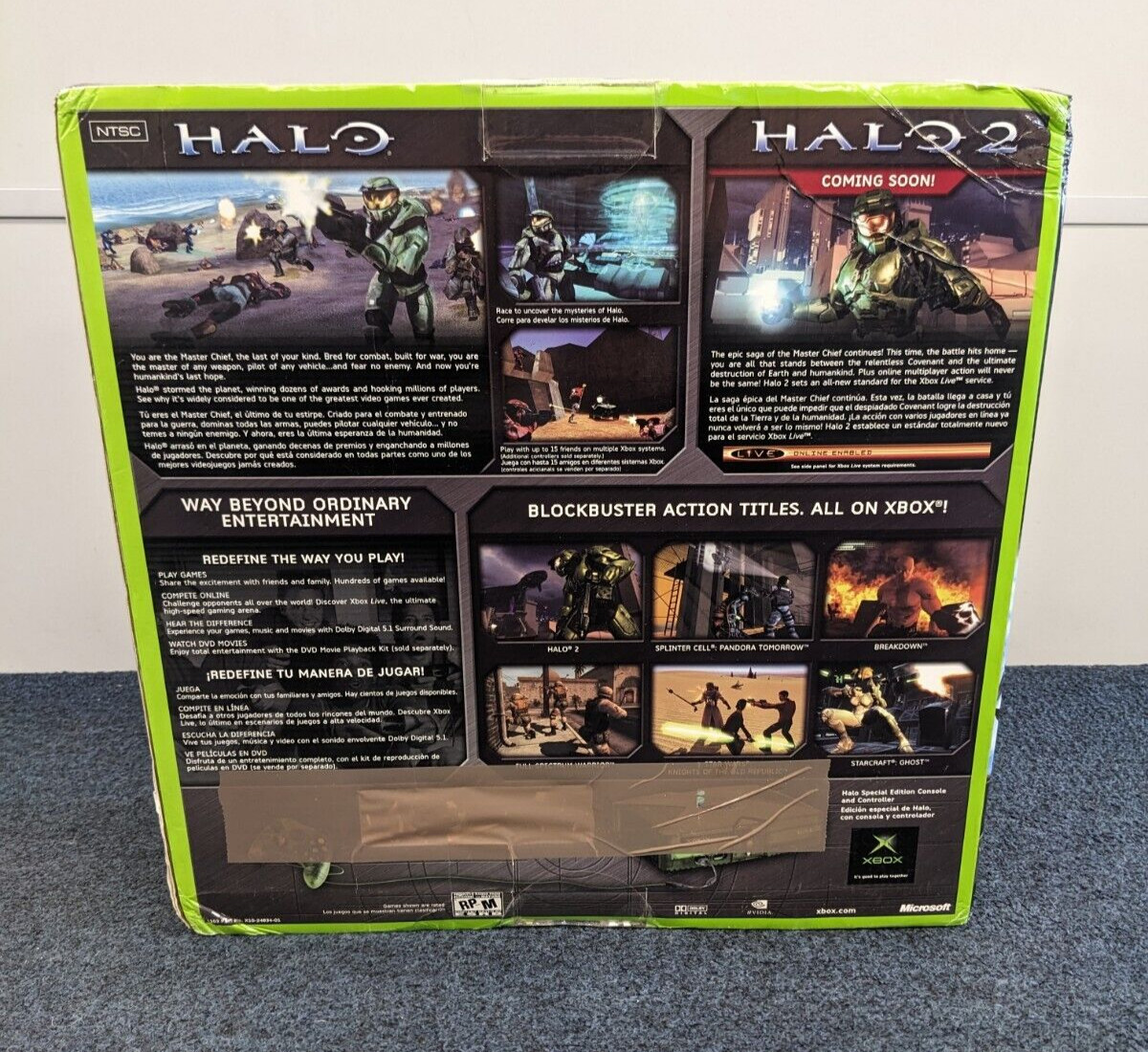 Microsoft Xbox Original: Halo Special Edition Console Brand New Factory Sealed