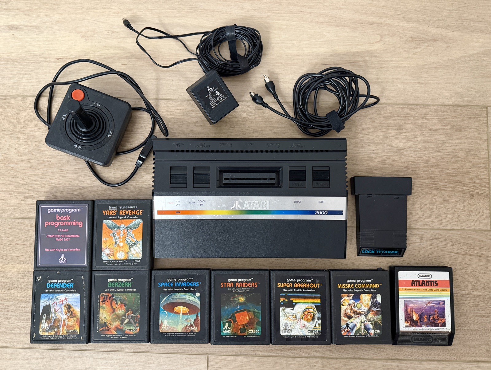 Atari 2600 Junior Console 9 Games 1 Joystick Tested