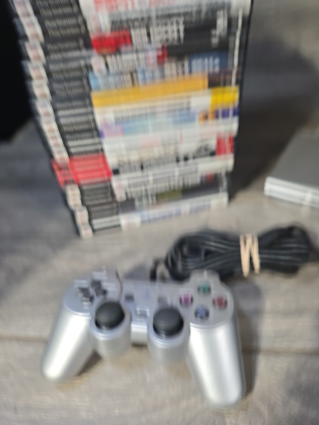 Sony PS2 Slim SCPH-79001 Silver Console 20 Game Bundle Controller Cables Tested