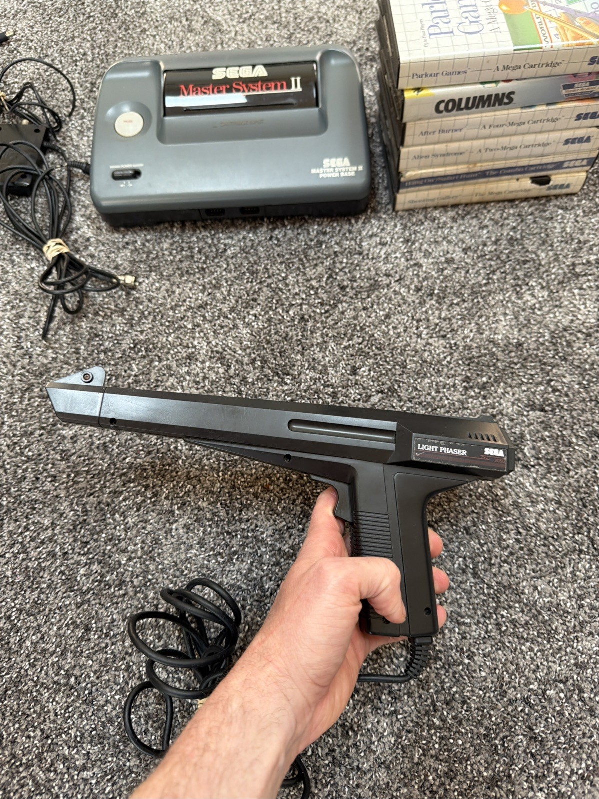 Sega Master System II Console Bundle Controller Phaser 6 Games Works US VERSION