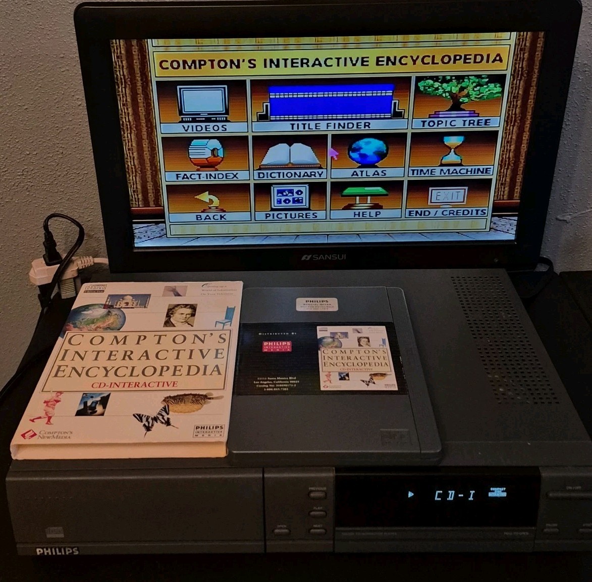 Philips CD-i 220 Video Game Console w/Controller & 4 Games – Tested *READ