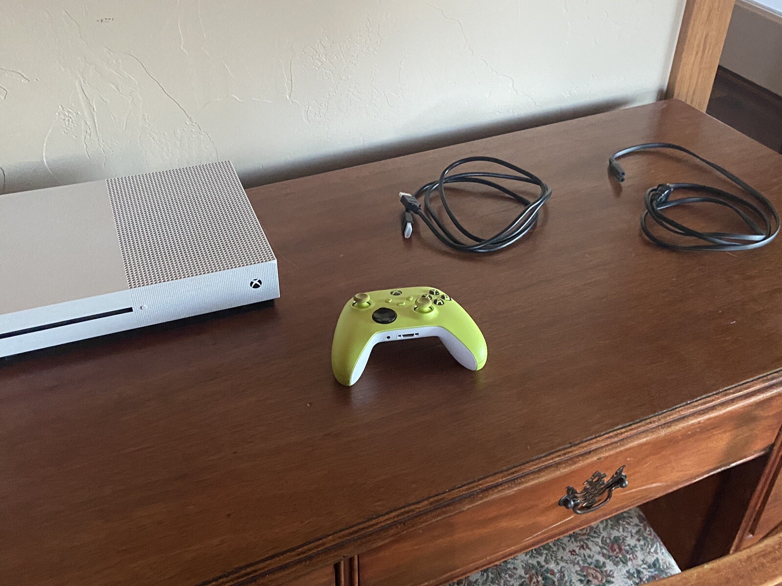 Microsoft Xbox One S 500GB Video Game Console With Green Controller