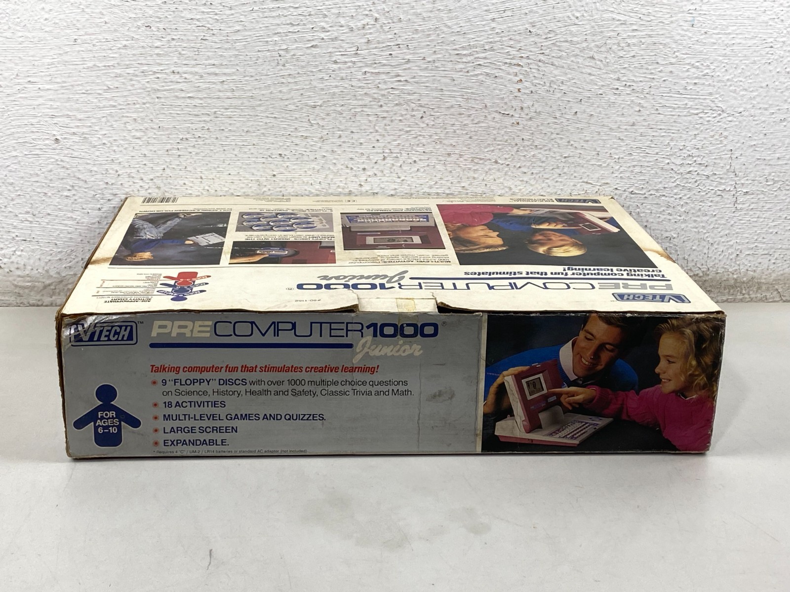 Vintage VTECH Pre Computer Junior 1000 Learning Educational Game 1990 NEW
