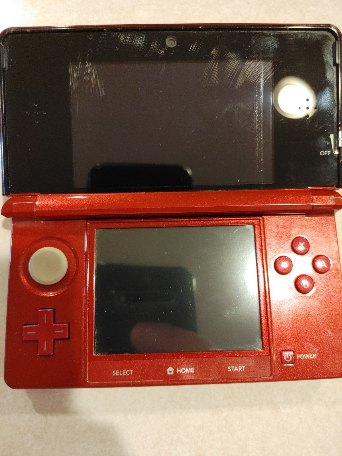 Nintendo 3DS Red Handheld System Console