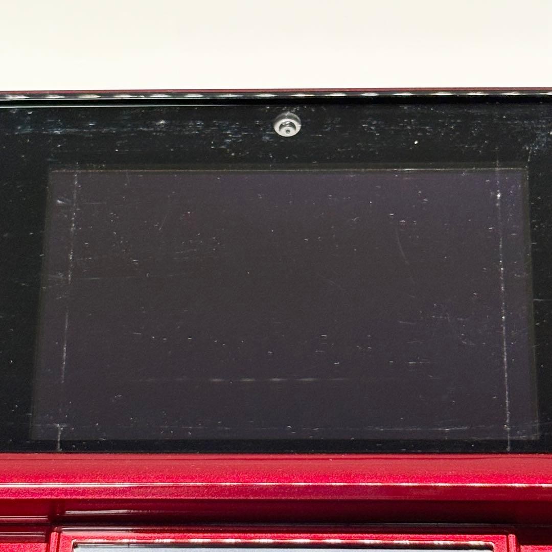 Nintendo 3DS Flare Red with compatible charger and SD card, confiRMed working.