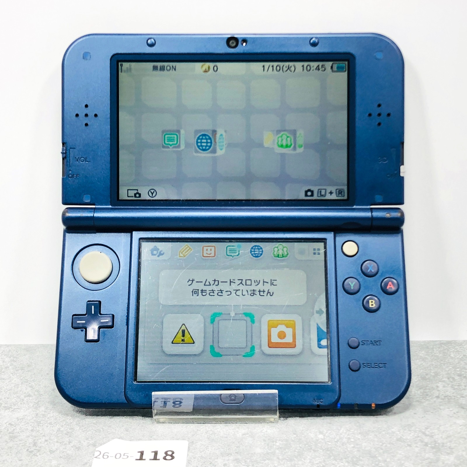 [EX+1] New Nintendo 3DS LL XL Metallic Blue console NTSC-J RED-001 26-05-118