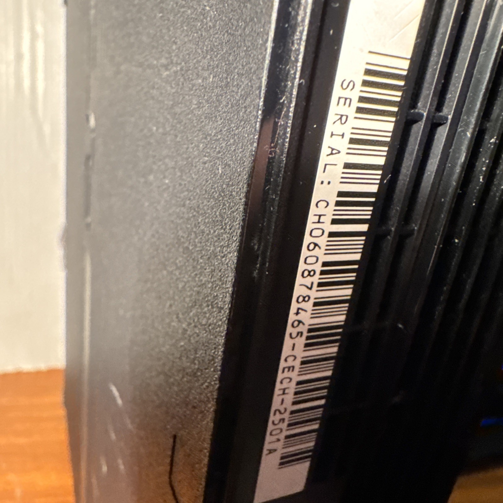 PS3 Black CECH 2500A 160GB Console Slim W Cables And 1 Comtrol