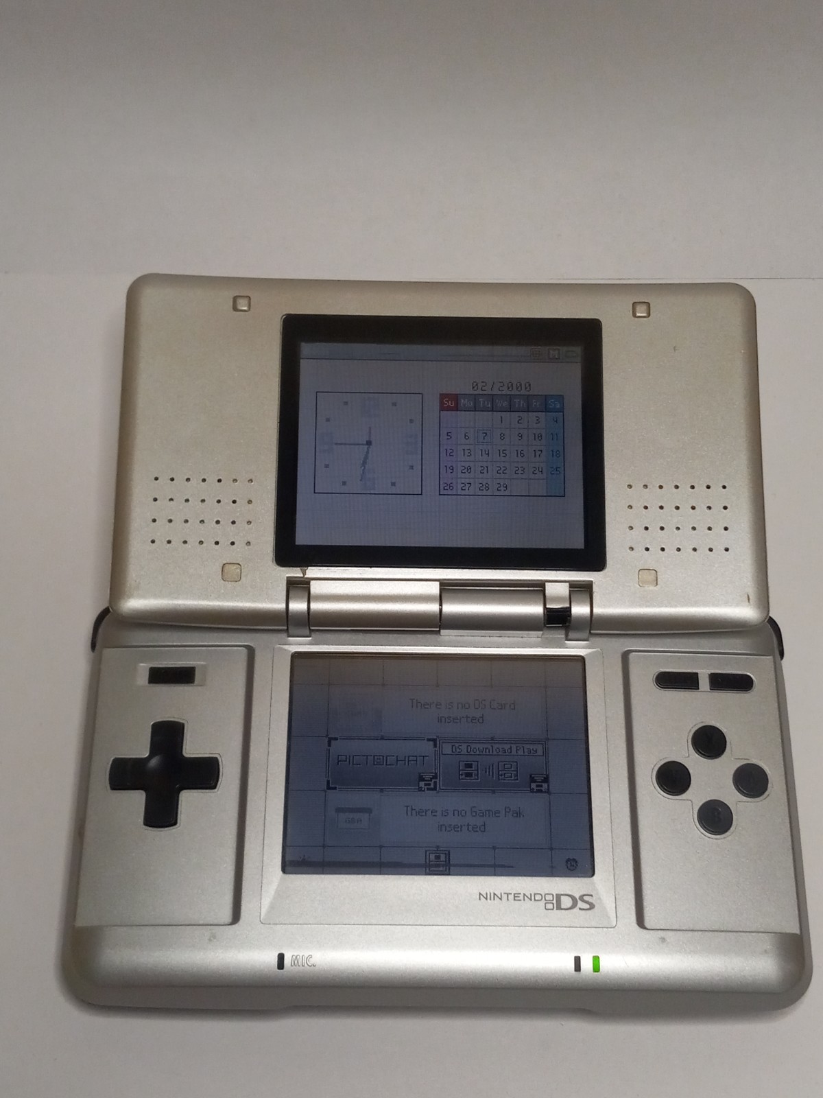 Japanese Nintendo DS Fat NTR-001 (Silver) – Tested Working + Charger & Stylus