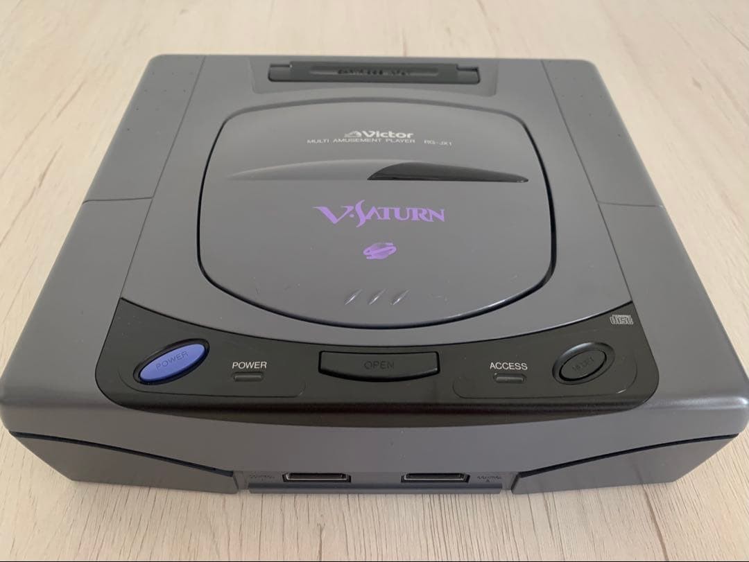 Victor V Saturn JVC RG-JX2 Video Console System Sega with 3Games Tested