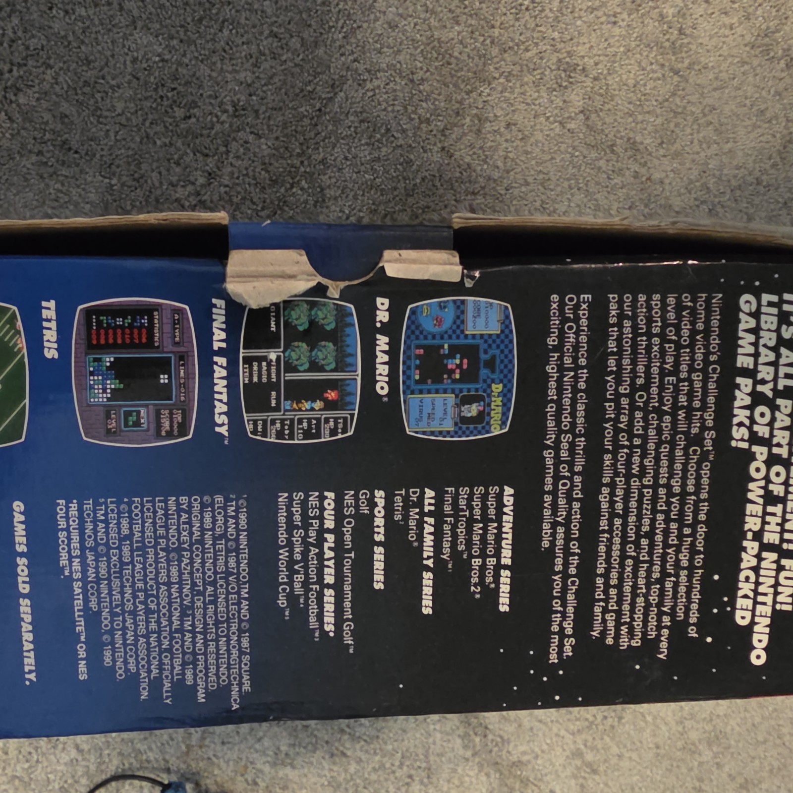 Nintendo NES Challenge Set w/ Box, 2 Controllers, Super Mario Bros. 3
