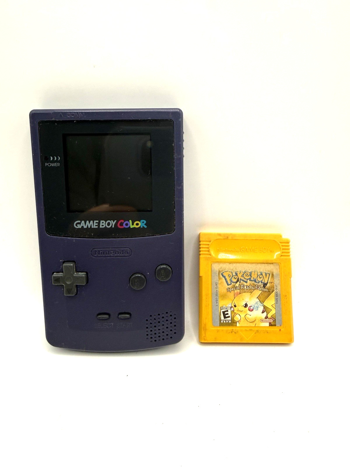 GameBoy Color Purple Grape Model CGB-001 & pokemon special pikachu, chrome cover