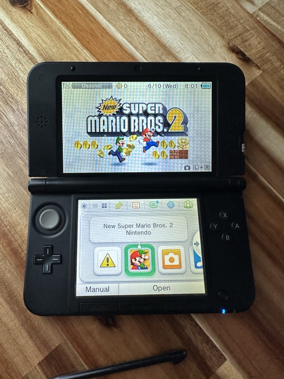 Nintendo 3DS XL Red (W/ Case/Chargers & 4GB SD Card) Tested/Works (Read Details)