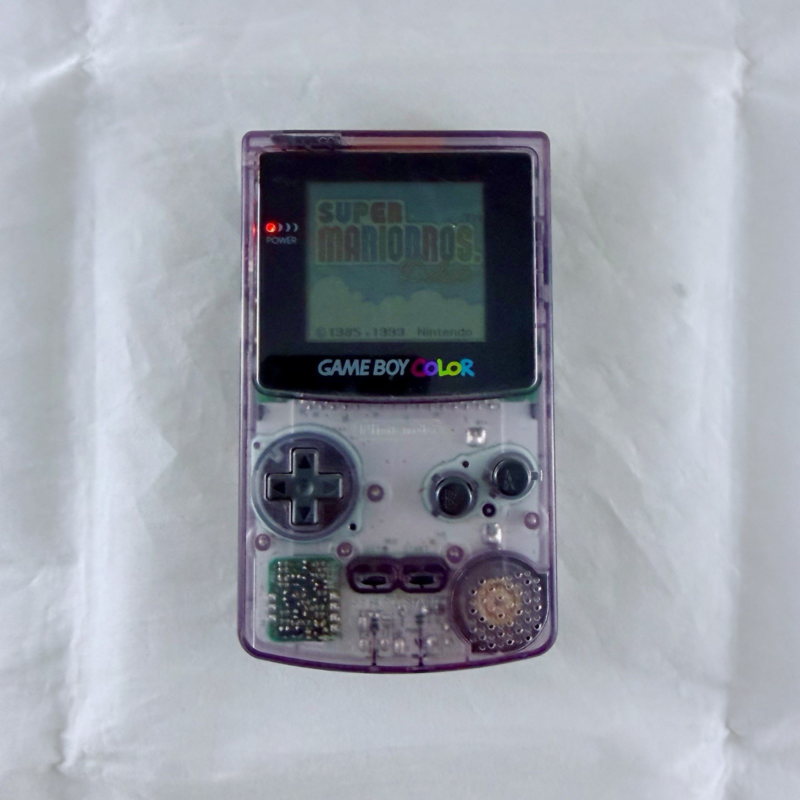 Game Boy Color Atomic Purple Clear Nintendo