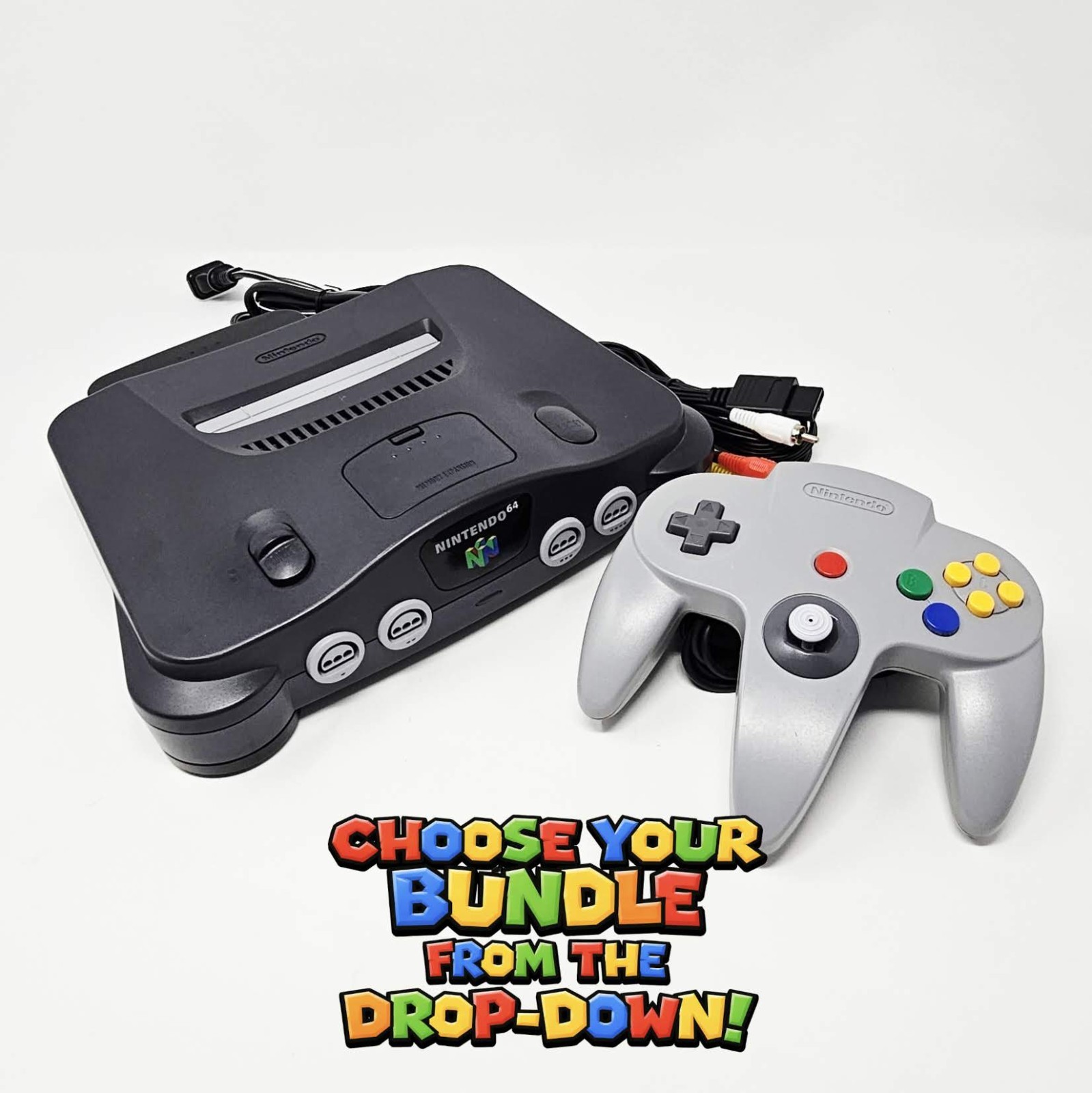 Nintendo 64 Game Console Set – ! PICK HOW MANY CONTROLLERS (OEM ONLY)! (NUS-001)