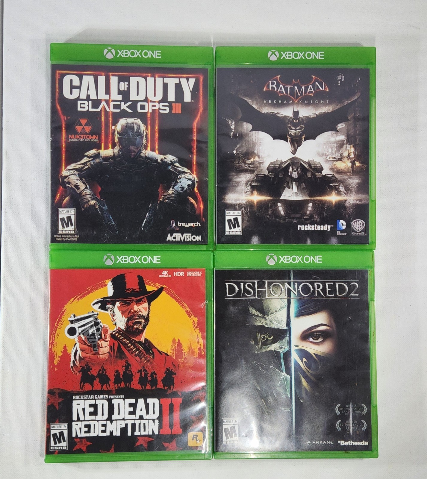 Microsoft Xbox One 500GB Console With 2 Controllers & 4 Games- Black