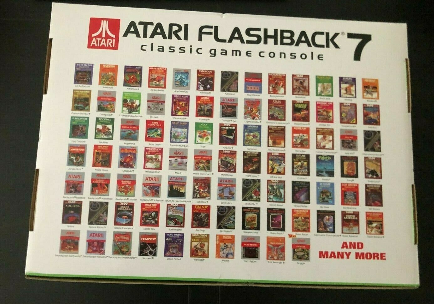 Atari Flashback 7 Classic Game Console 101 Built in Games Space Invaders Frogger