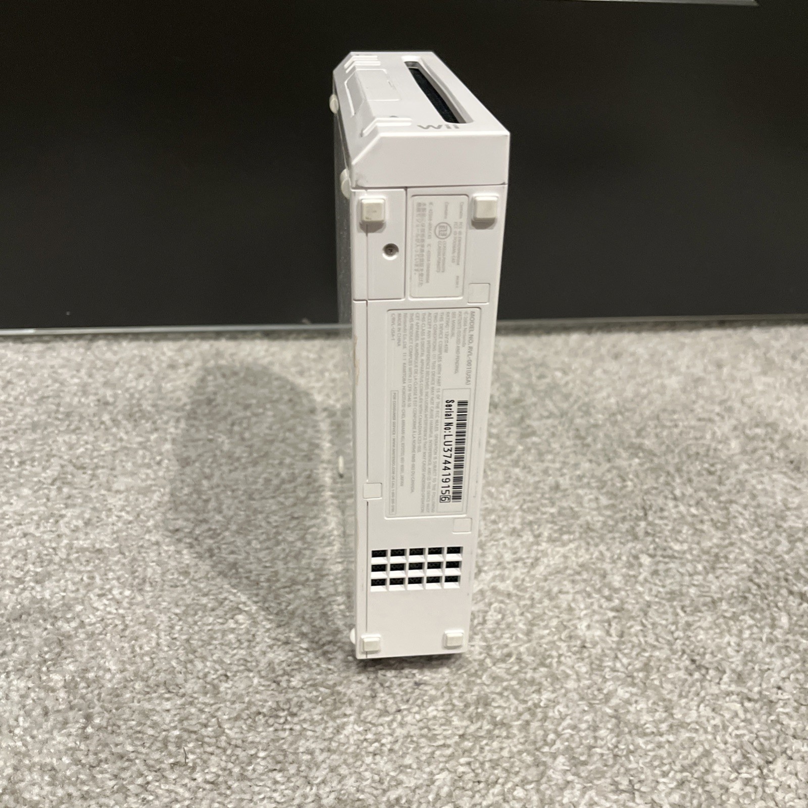 Nintendo Wii RVL-001 512 MB Home Console – White NOT WORKING
