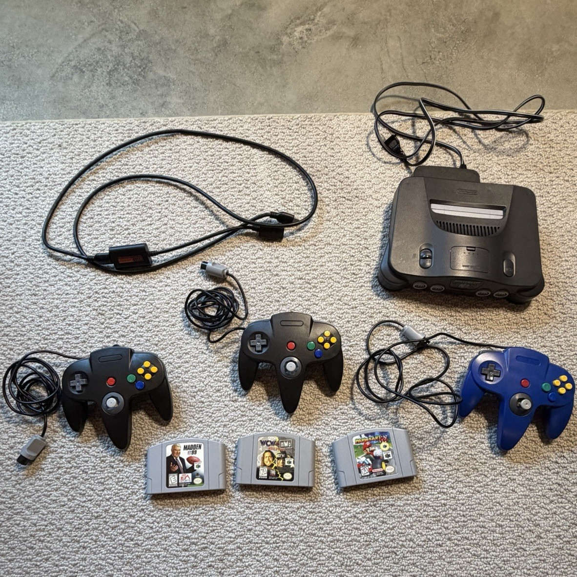 Nintendo 64 N64 Console Bundle Mario Kart 3 Games Controllers HDMI – TESTED