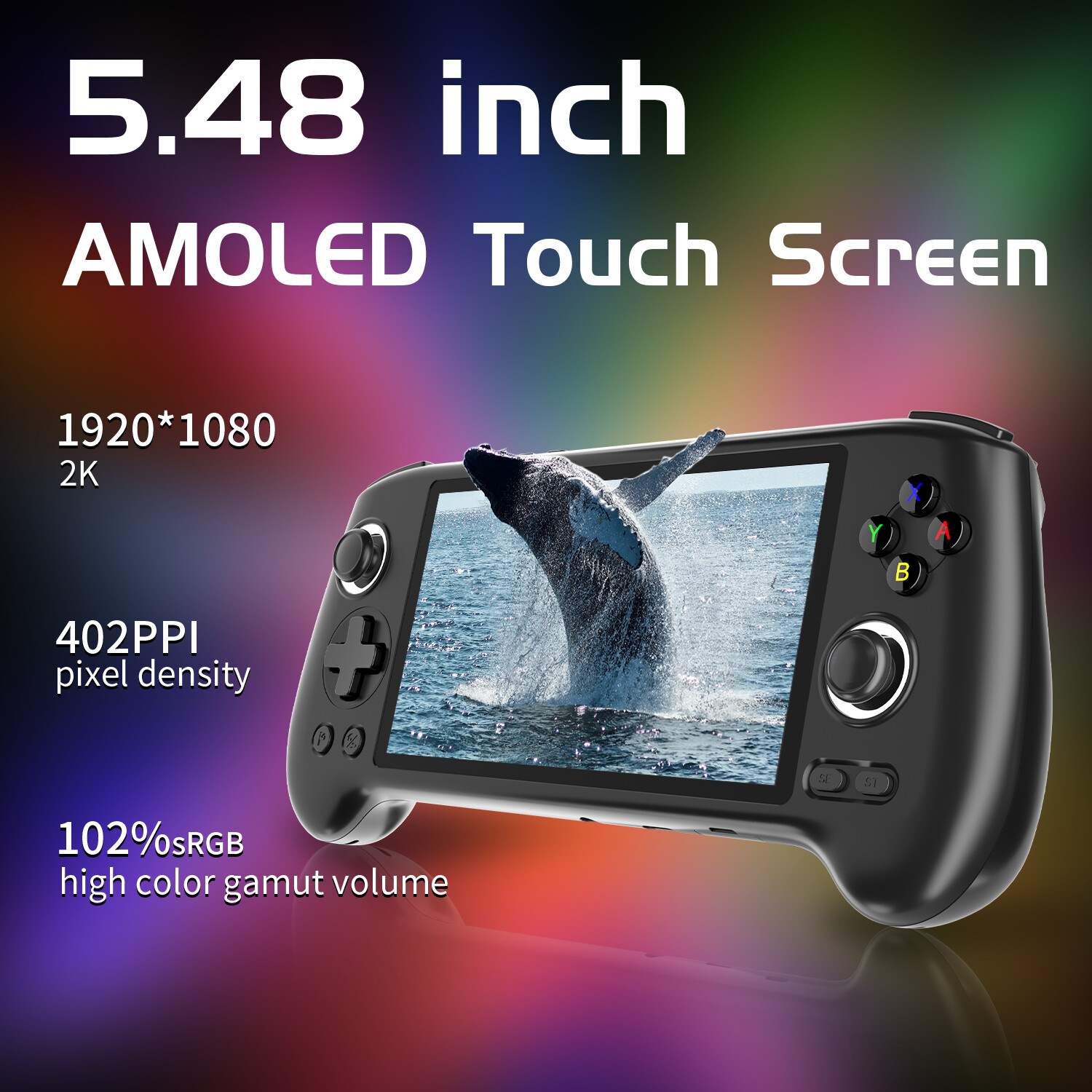 RG556 5.5 inch Handheld Game Console nisoc T820 Android13 5500mAh Gifts