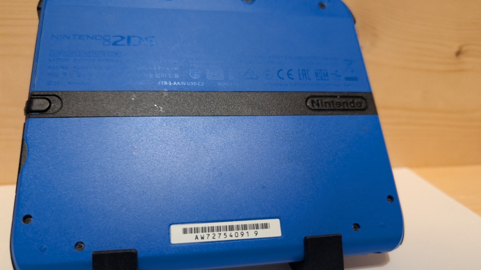 Nintendo 2DS Blue US Version W/Cable *Tested*