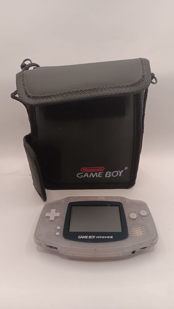 NINTENDO AGB-001 GAMEBOY ADVANCE WITH CASE AND THREE GAMES