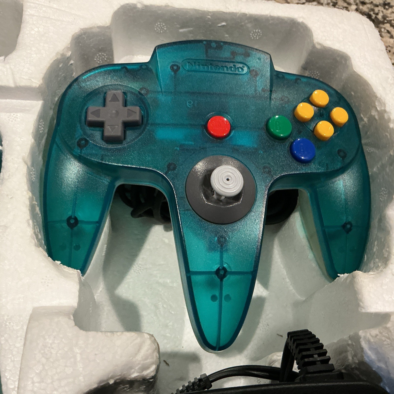 Nintendo 64 Clear BLUE Console N64 Japan Version (Extra Controller And Games)
