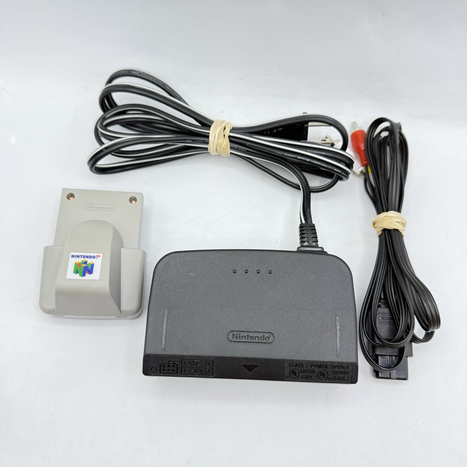 Nintendo N64 Console NUS-001 Bundle w/Expansion Pak Rumble Pak Tested